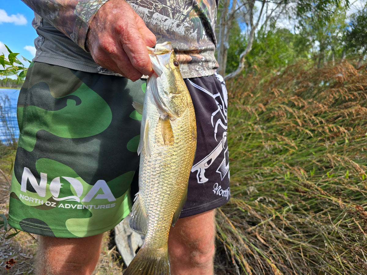 Cammo fishing shorts
